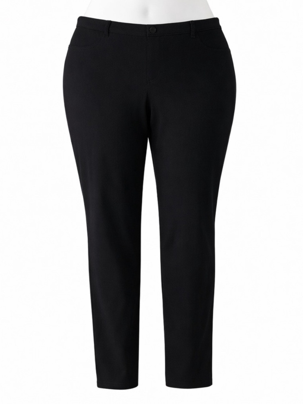 Size 1X Lee Women’s Easy Fit Black Jeggings Stretch Pull On Pants Work Jeggings